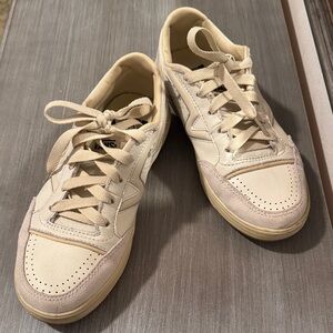 Vans Cream and Tan Sneakers